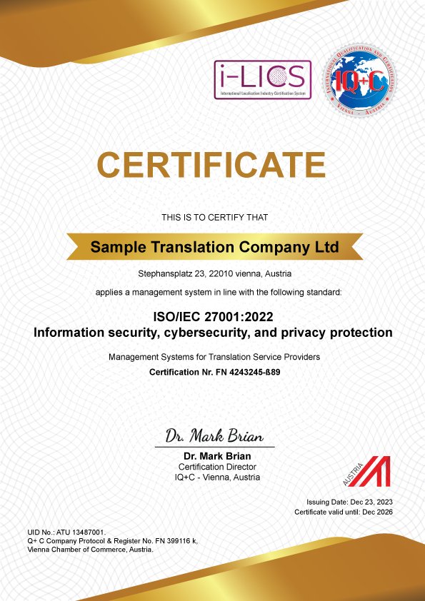 Certificate-27001